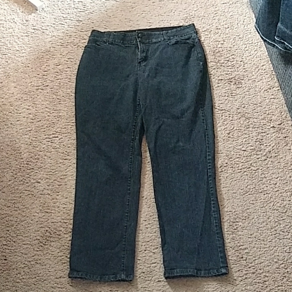 Dark blue jeans